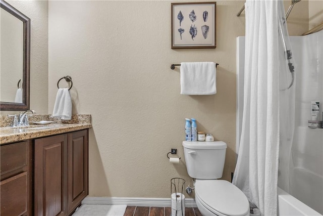 1611 Park Pl, College Station, TX 77840 - full bathroom with vanity and shower / bath combo