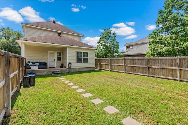 1611 Park Pl, College Station, TX 77840 - rear view of house featuring a fenced backyard