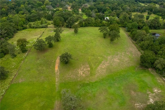 bird's eye view featuring a rural view