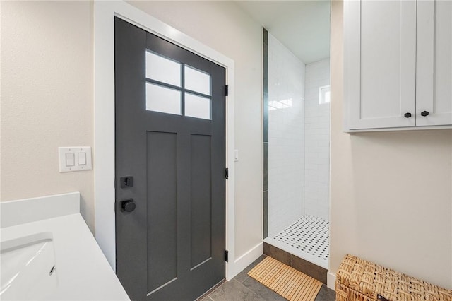 interior space featuring a sink