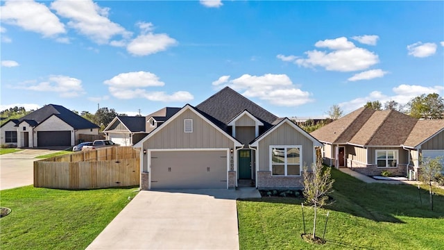 view of front of home with a front yard