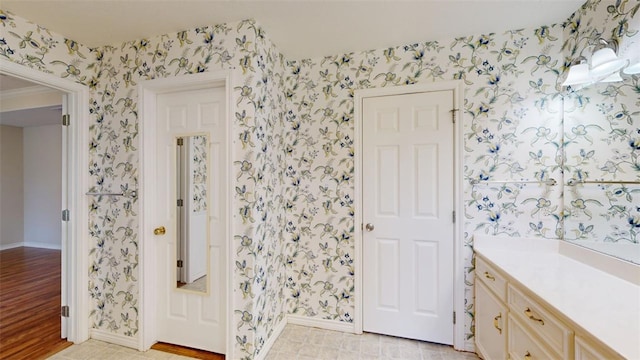 bathroom featuring vanity