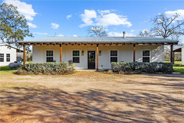3520 Sykora Rd, Fayetteville, TX 78940 - view of front of home with metal roof