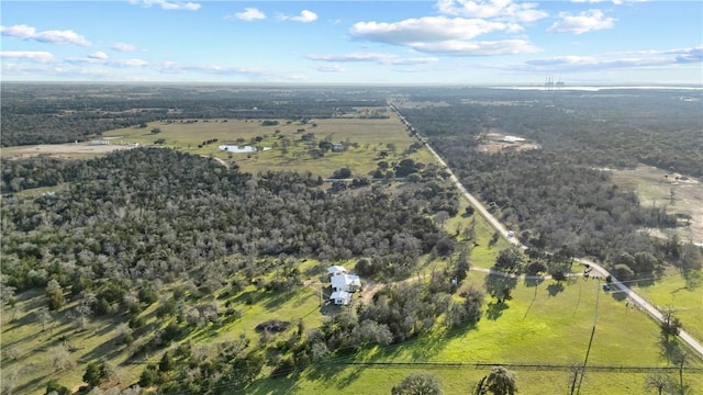 3520 Sykora Rd, Fayetteville, TX 78940 - birds eye view of property with a rural view