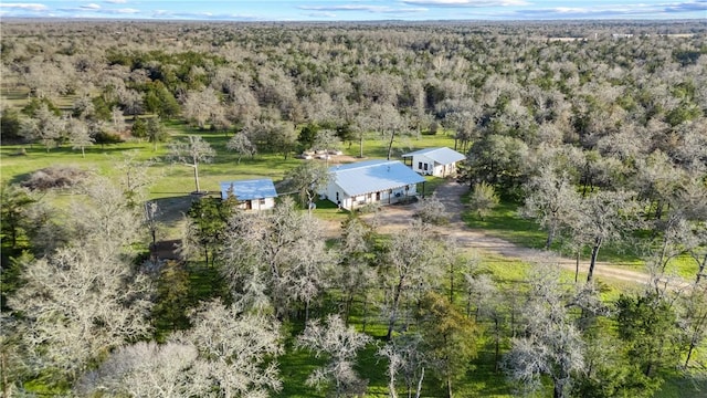 3520 Sykora Rd, Fayetteville, TX 78940 - drone / aerial view with a rural view and a forest view
