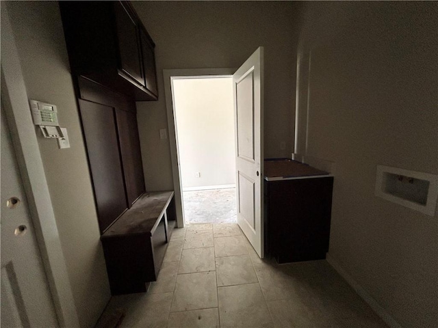 1935 Pinemont View Dr, Bryan, TX 77807 - mudroom featuring baseboards and light tile patterned floors