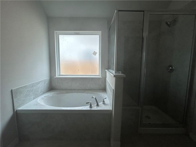 1935 Pinemont View Dr, Bryan, TX 77807 - full bathroom featuring a garden tub and a stall shower