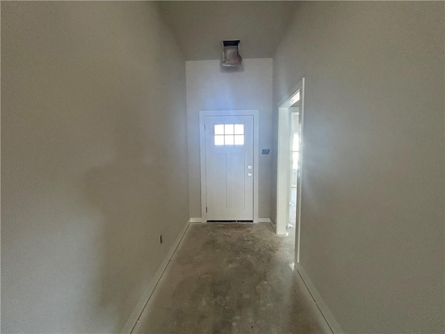 1935 Pinemont View Dr, Bryan, TX 77807 - doorway to outside featuring concrete flooring and baseboards