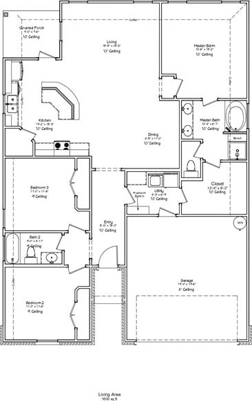 1935 Pinemont View Dr, Bryan, TX 77807 - view of home floor plan