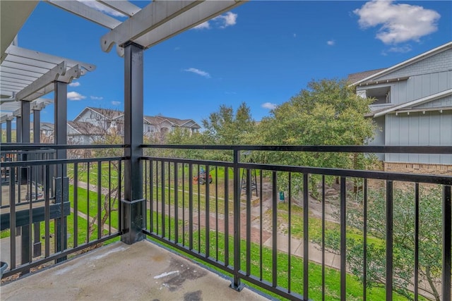 view of balcony