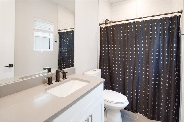 293 Estates Cir, College Station, TX 77840 - full bath featuring toilet, vanity, and a shower with shower curtain