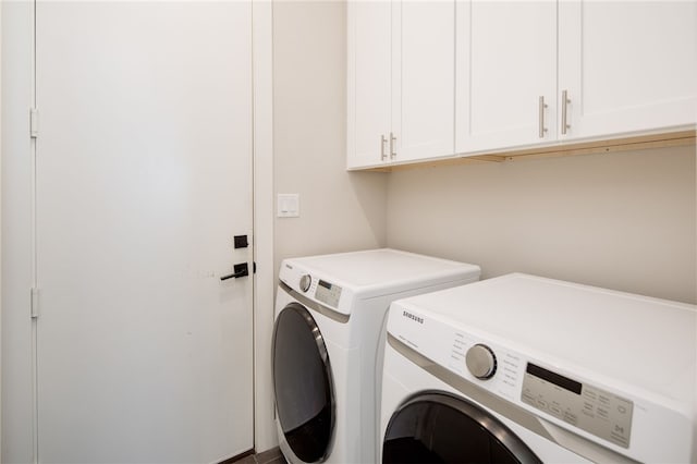 293 Estates Cir, College Station, TX 77840 - washroom with cabinet space and separate washer and dryer