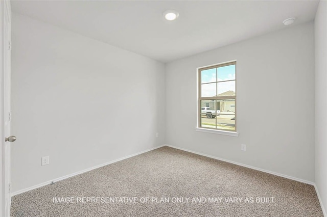 view of carpeted empty room