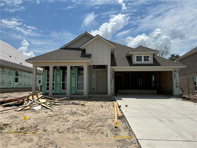 view of front of home with a porch