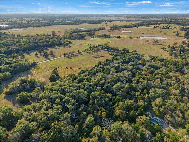 drone / aerial view featuring a rural view