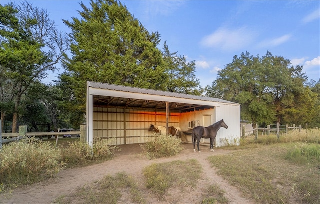 view of stable