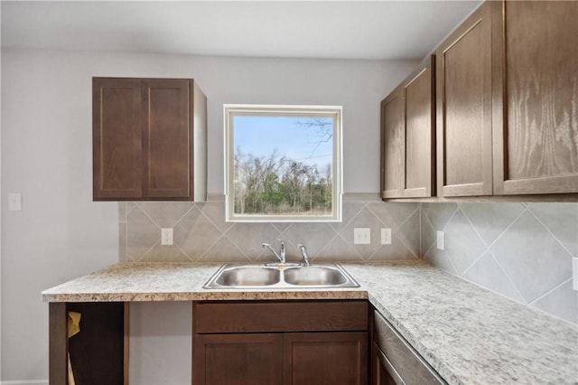 kitchen with sink and backsplash