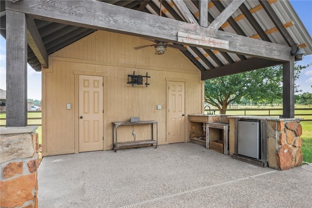 5398 Prairie Dawn Trl, College Station, TX 77845 - view of outdoor structure featuring exterior kitchen