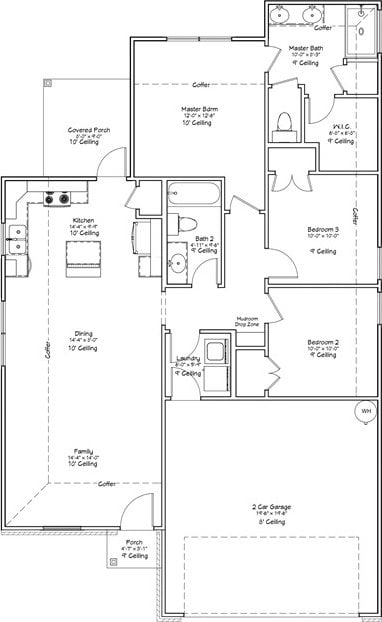 2857 Messenger Way, Bryan, TX 77803 - home floor plan
