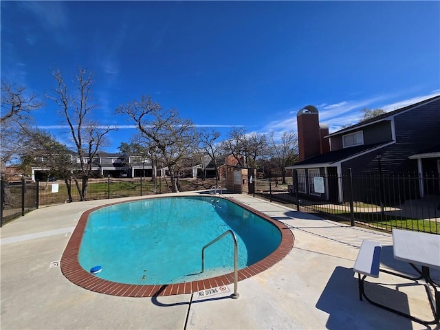 view of pool with a patio area