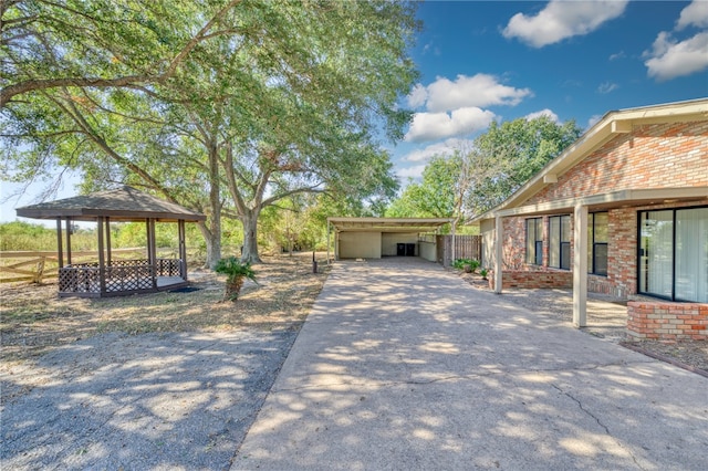 view of home's community featuring a gazebo