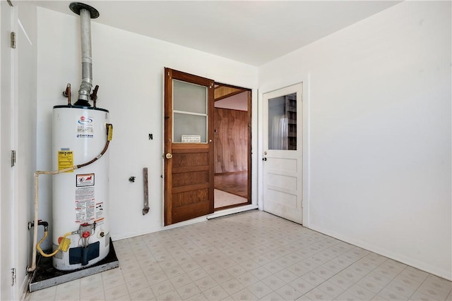 interior space with water heater