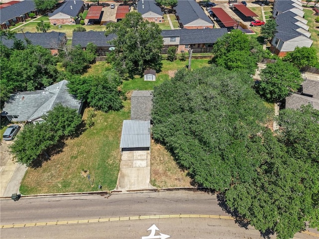 drone / aerial view with a residential view