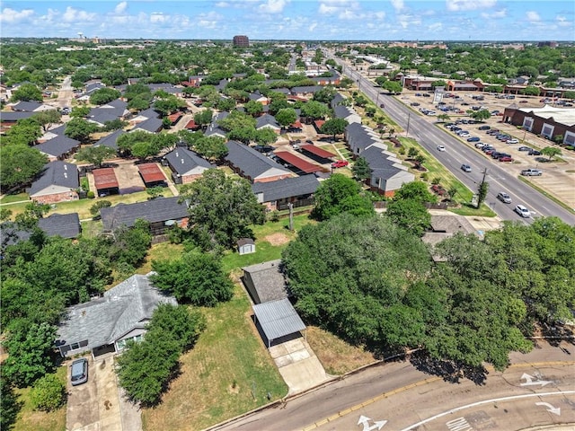 drone / aerial view with a residential view