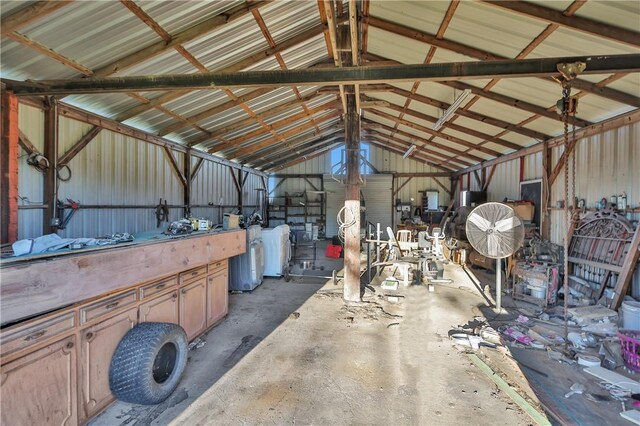 24248 State Highway 6 S, Navasota, TX 77868 - misc room with lofted ceiling and washer / clothes dryer