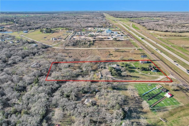 24248 State Highway 6 S, Navasota, TX 77868 - birds eye view of property with a rural view