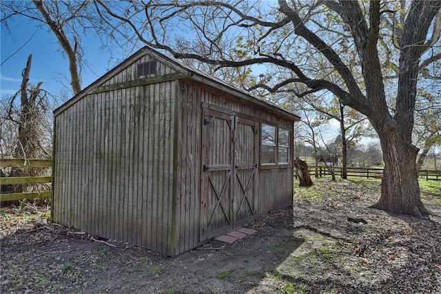 view of outdoor structure