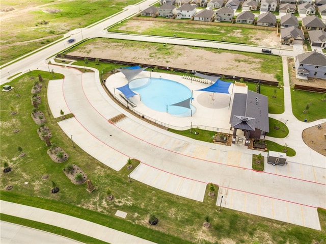 bird's eye view featuring a residential view