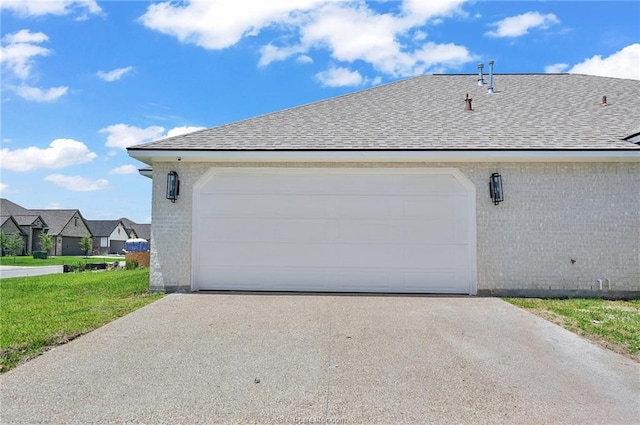 view of property exterior featuring a garage