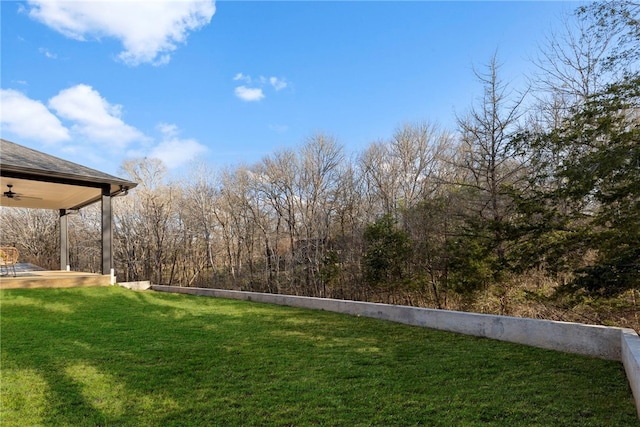 3223 Tamy Ln, Brenham, TX 77833 - view of grassy yard with ceiling fan