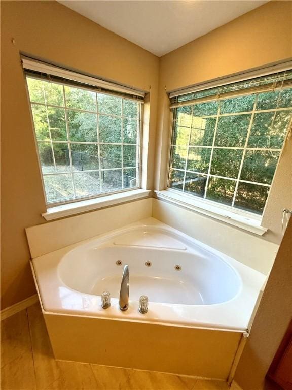 bathroom featuring a bathing tub