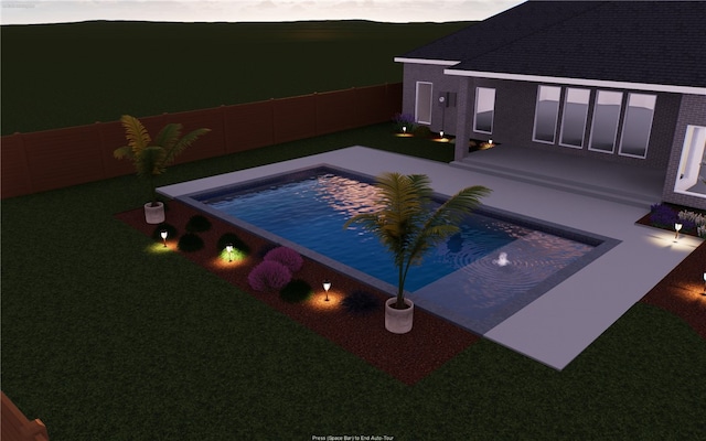 904 Plainfield Ct, College Station, TX 77845 - view of swimming pool featuring a fenced backyard and a patio