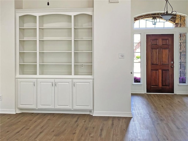 entrance foyer featuring hardwood / wood-style floors