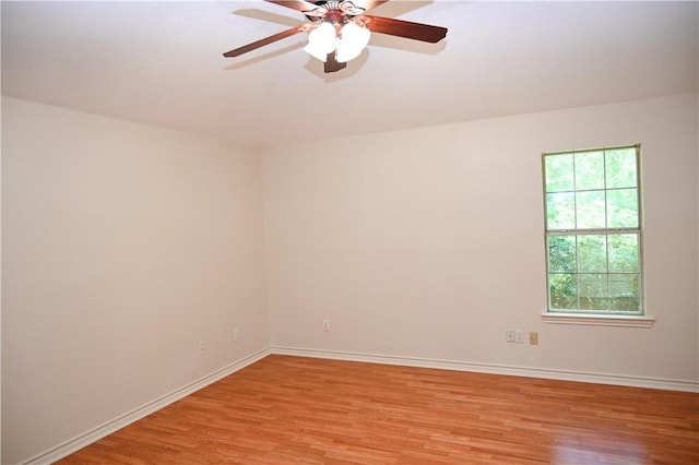 400 Princeton Cir, College Station, TX 77840 - empty room featuring light wood-style flooring and ceiling fan