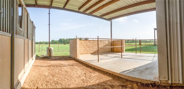 view of patio / terrace with an outdoor structure