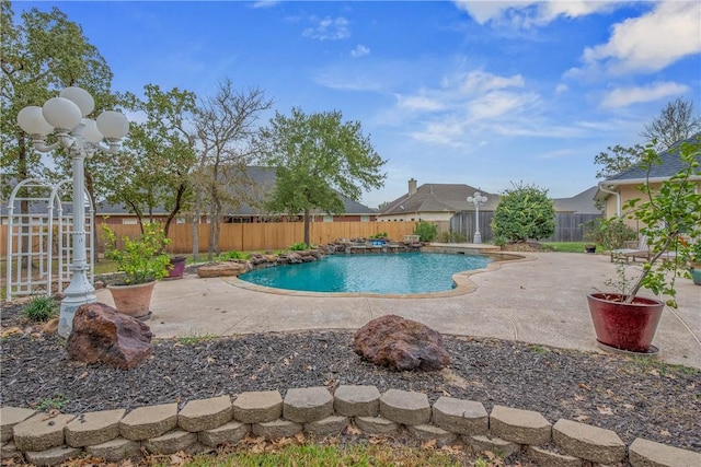 view of pool with a patio area