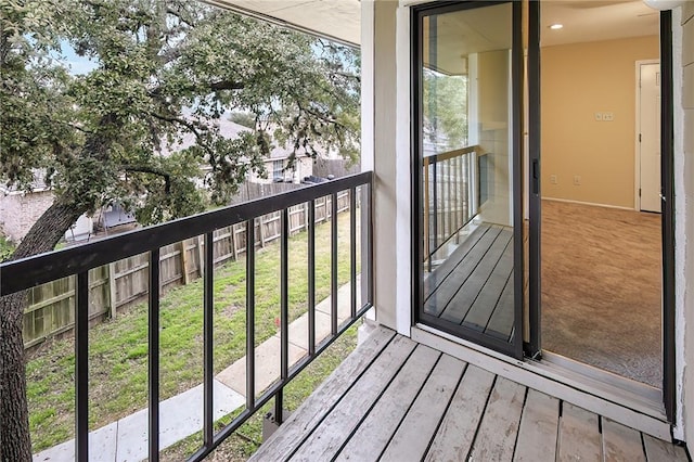 view of balcony