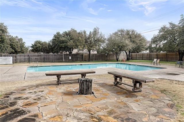 view of pool with a patio