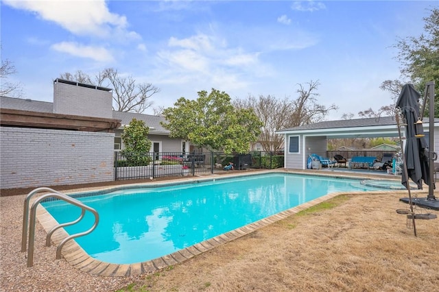 view of pool