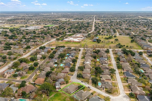 birds eye view of property