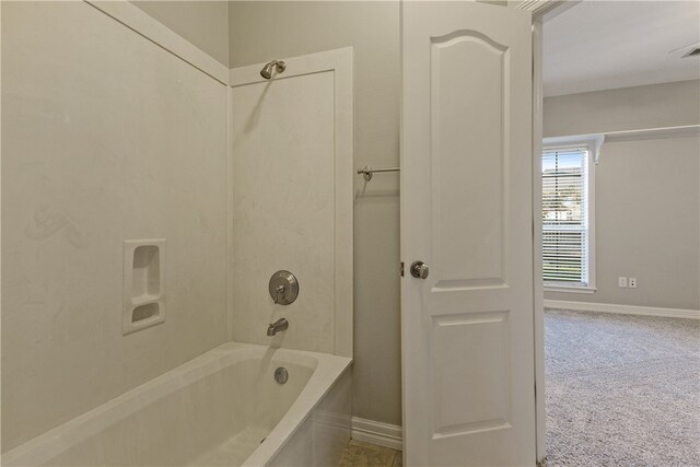 bathroom featuring tub / shower combination