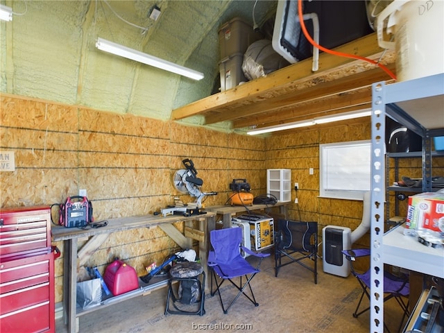 view of storage room