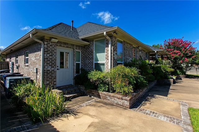 view of front of home with a patio