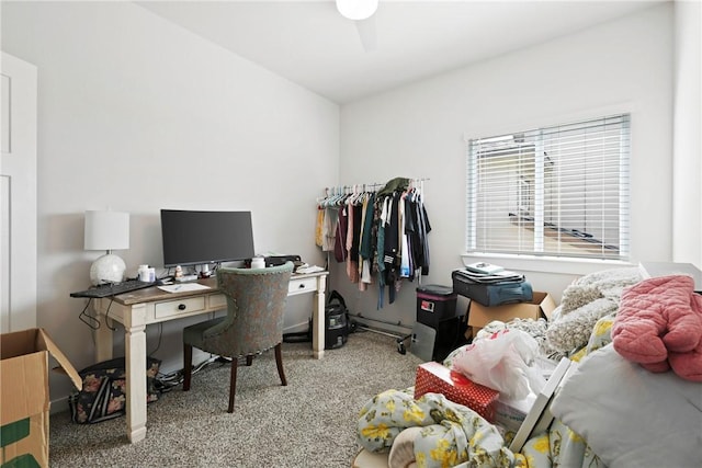 1121 Amistad Loop, College Station, TX 77845 - carpeted office with ceiling fan