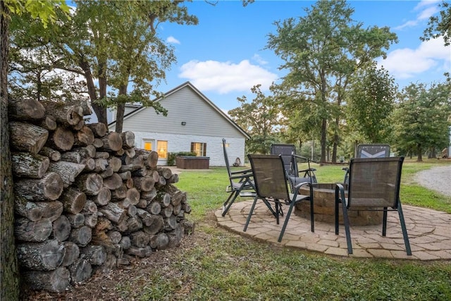 740 Bridget Ave, Buffalo, TX 75831 - view of grassy yard featuring a patio