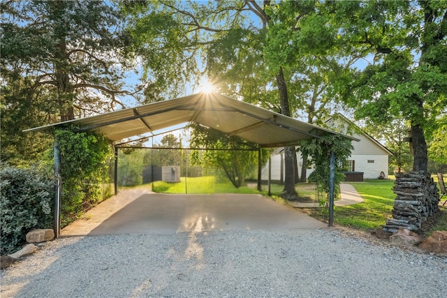 740 Bridget Ave, Buffalo, TX 75831 - view of parking / parking lot with driveway and a carport